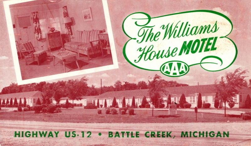 Williams House Motel - Vintage Postcard (newer photo)